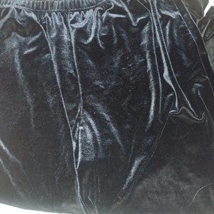 Ladies Black Velvet Stretch Plus Size Pants 2X/3X